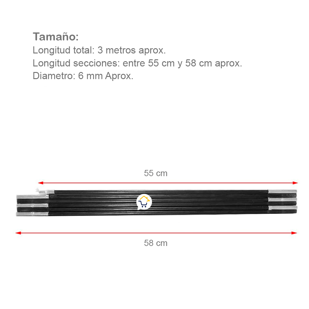 Miniatura 2 de Repuesto Varillas 2 Personas NA-200